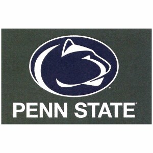granite sweatshirt blanket with Penn State below Athletic Logo